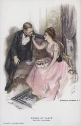 Sense of Taste - Making Progress: Couple Eating a Box of Chocolates